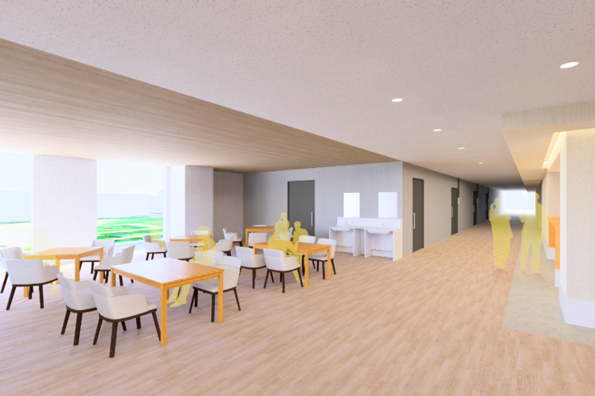 府中病院-食事スペース風景