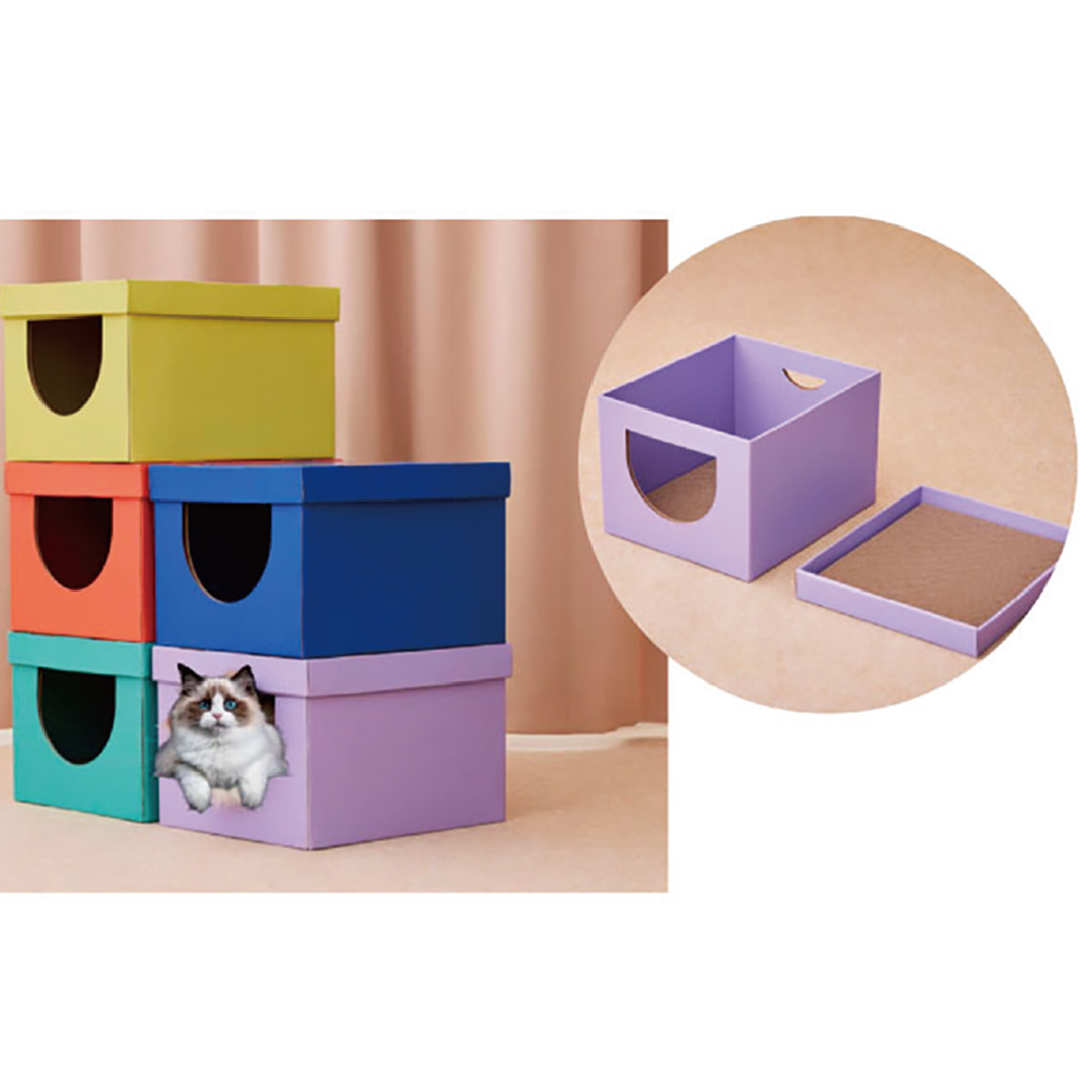 BOX型爪とぎハウス